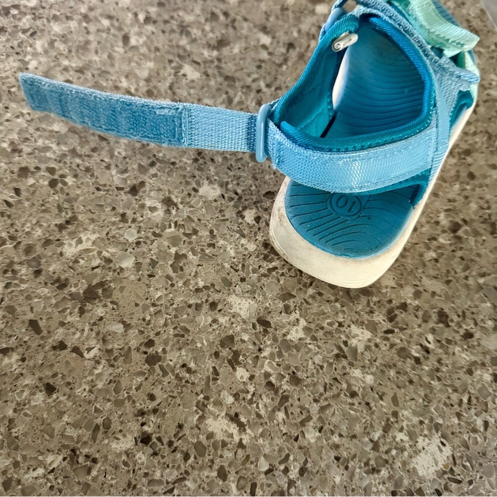 Kid's COLORBLOCK Blue Velcro Cat & Jack Sandals - Size 10C 🐾👡 - Picture 12 of 12